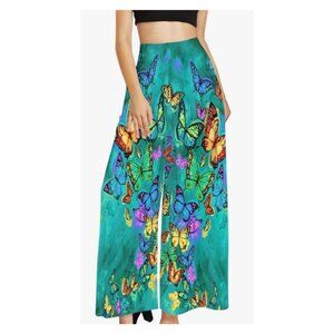 Wide Leg Pants for Summer Casual Yoga Trouser Ankle Length Lightweight size 3X